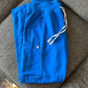 Figs Kade cargo scrub pants in royal blue